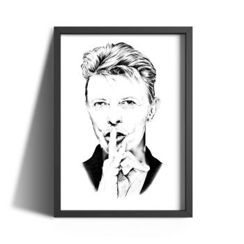 Bleistiftzeichnung Portrait Kunst Dirk Richter - Kunstwerk David Bowie
