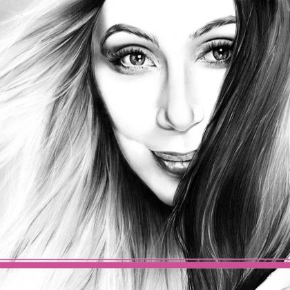 Bleistiftzeichnung Portrait Kunst Dirk Richter - Kunstwerk Original Cher