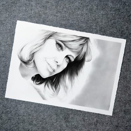 Dirk Richter Artist proof Kunstdruck Hildegard Knef limitiert