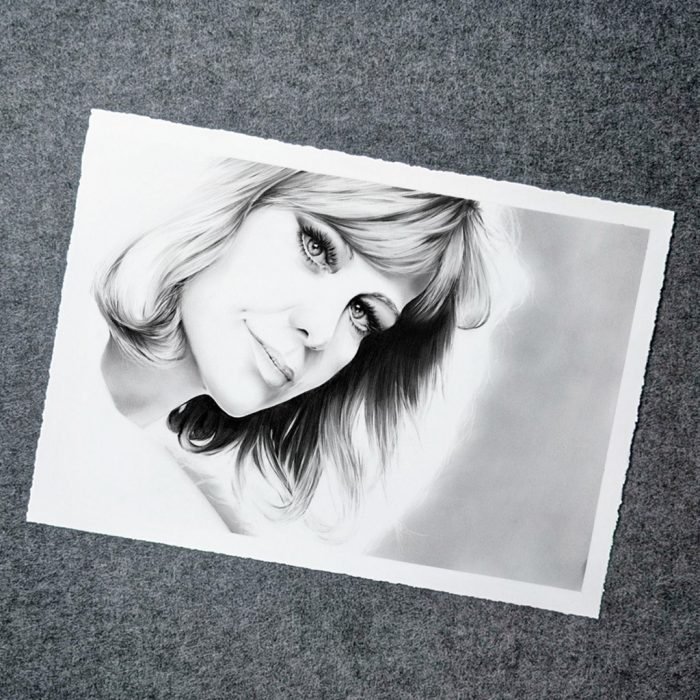 Dirk Richter Artist proof Kunstdruck Hildegard Knef limitiert