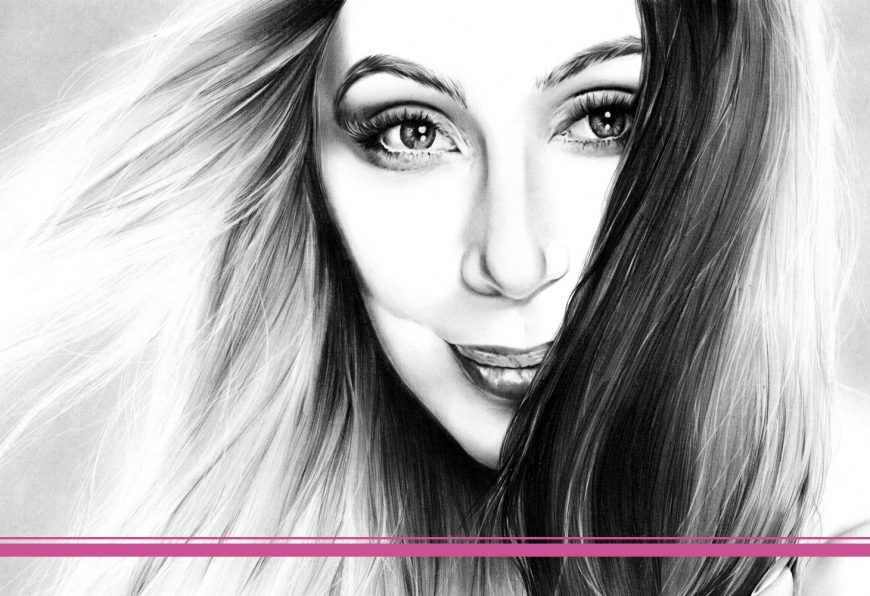 Blog Bild Zeichnung Portrait Cher