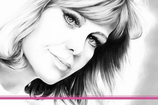 Blog Bild Zeichnung Portrait Hildegard Knef