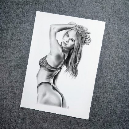 Dirk Richter Artist proof Kunstdruck Hildegard Jill Kassidy 2