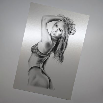 Dirk Richter silver line Kunstdruck limitiert Jill Kassidy 2