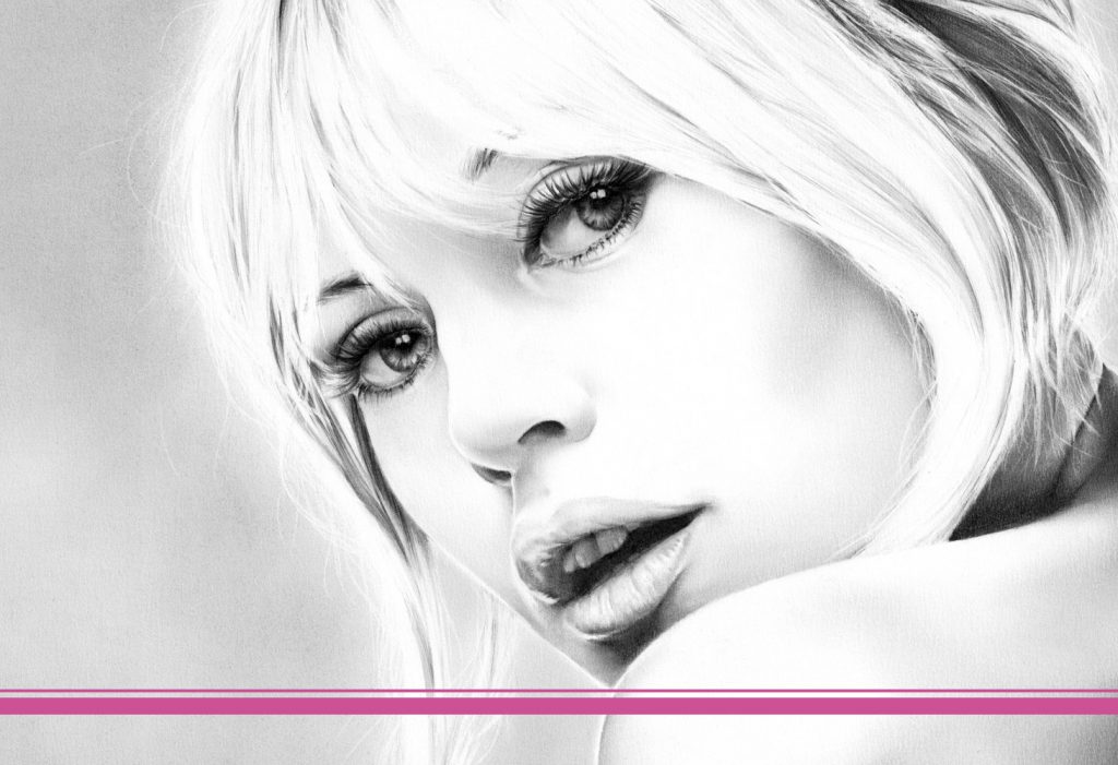 Blog Bild Zeichnung Portrait Brigitte Bardot 2