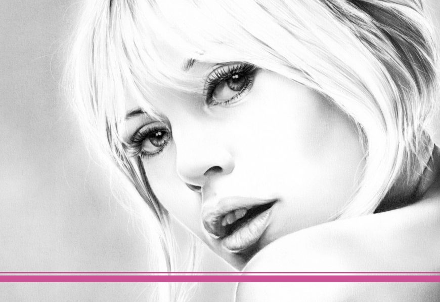 Blog Bild Zeichnung Portrait Brigitte Bardot 2