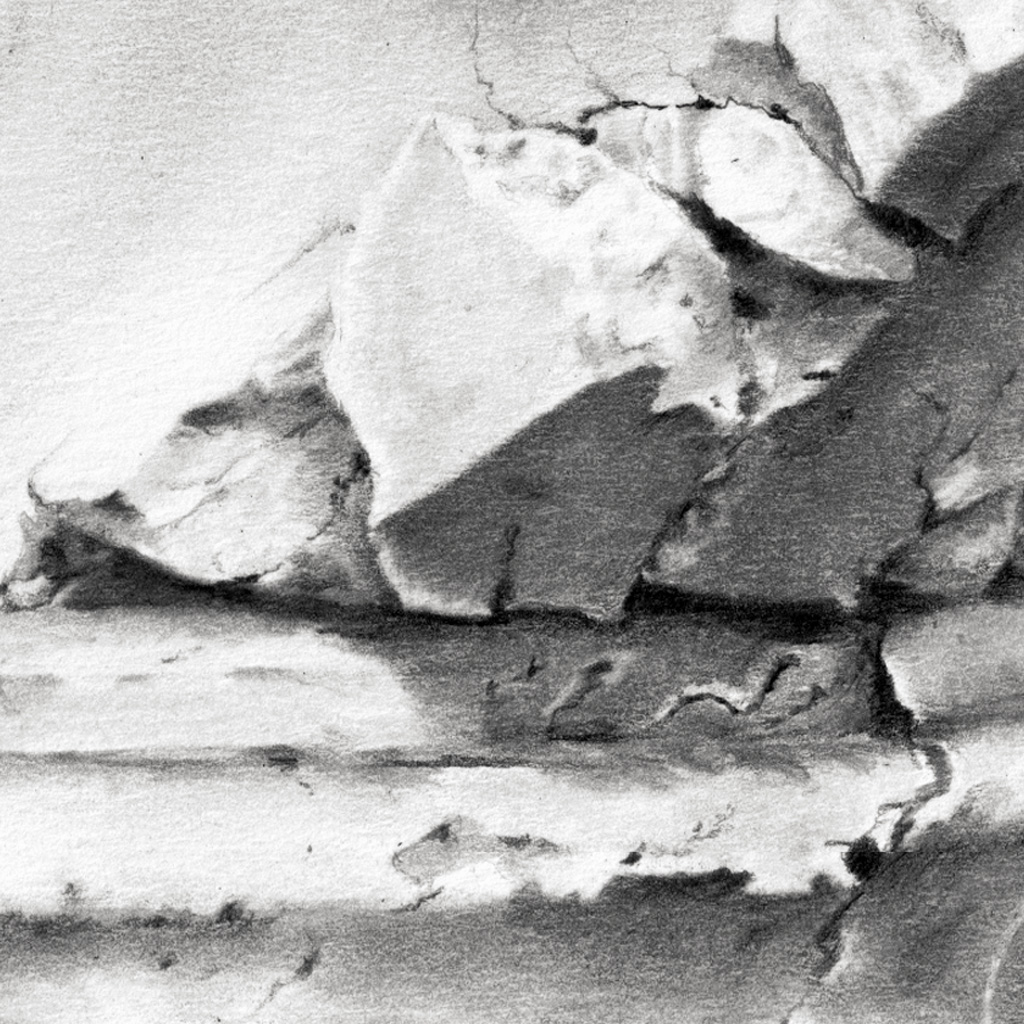 original Bleistiftzeichnung Marilyn Monroe Büste Detail 2