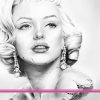 Bleistiftzeichnung Portrait Kunst Dirk Richter - Kunstwerk Original Marilyn Monroe Büste